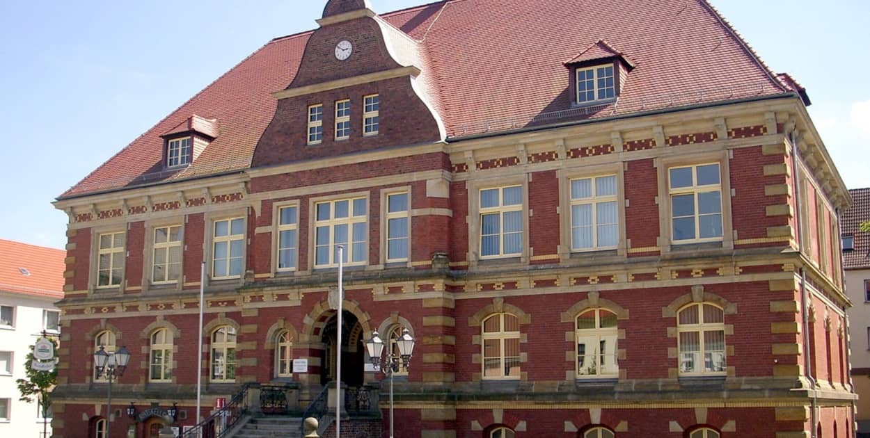 Rathaus in Calau im Landkreis Oberspreewald-Lausitz